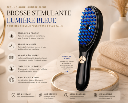 Lumina Hair - Brosse LED stimulantes pour cheveux plus denses